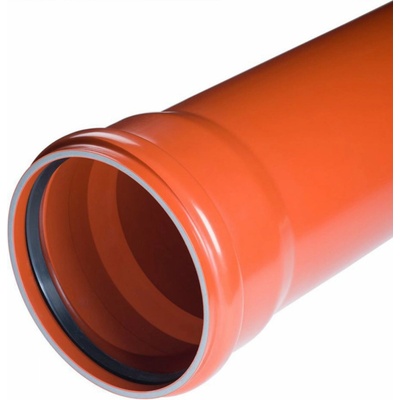 KG KGEM rúrka kanalizačná DN160 5000mm SN4 s hrdlom oranžová