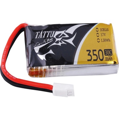 Gens Ace LiPo Tattu Serie 1S 1S1P 30C Molex Plug 3,7V 350 mAh