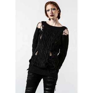KILLSTAR Дамски пуловер KILLSTAR - Juniper Knit - Черен - KSRA004149