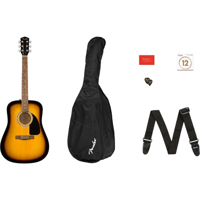 Fender Акустична китара комплект Fender FA-115 SB Dreadnought Pack