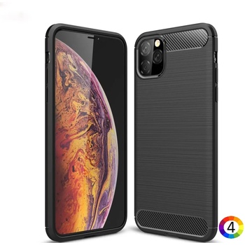 Apple iPhone 11 Pro Max 6.5 inch (2019) Удароустойчив Carbon Fiber Калъф и Протектор