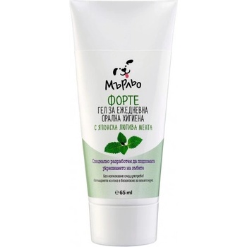 Сердика Фарма Ринг АД Мърльо - ФОРТЕ - гел за ежедневна орална хигиена за кучета с мента - 65 мл, Сердика Фарма Ринг АД - България