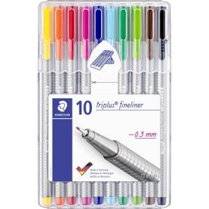 STAEDTLER Fineliner Triplus 0, 3 mm асорти (10) (334 SB10)