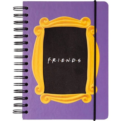 Erik Тефтер Erik Television: Friends - Frame, със спирала, формат A5 (CTFBA50006)