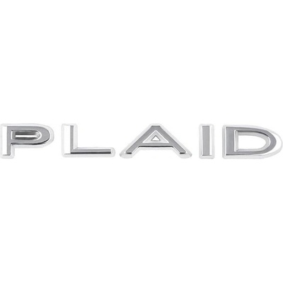 Samolepka s emblémem PLAID pro Tesla Model 3/X Model S/Y, písmena na zadní část kufru, emblém,