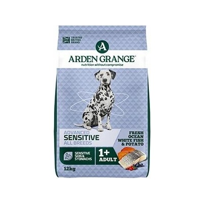 Arden Grange Grain Free Dog Adult Sen.Oc.White Fish & Potato 2 x 12 kg