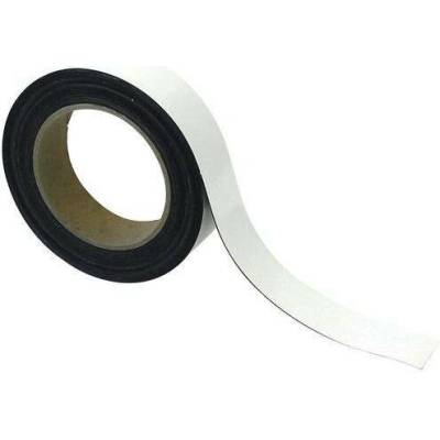 Magnetická páska na regály Manutan Expert, 10 m, bílá, šířka 30 mm
