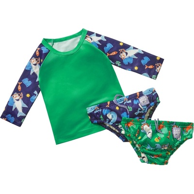 BAMBINO MIO Sada na plávanie tričko plavky OEKO TEX® Standard Ocean