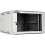 Linkbasic Стенен шкаф 6u, 600х600мм, Стъклена врата, Сив (wcb06-66-bab-c)