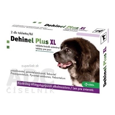 Dehinel PLUS XL tablety pre psov 2 tablety