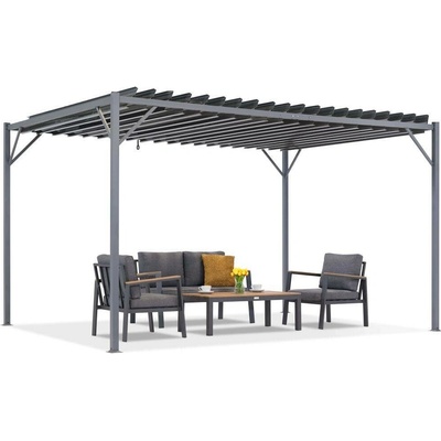 Garden Point terasová pergola Tasos 3x6m Antracitová