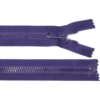 Kostěný zip no.5 rozepínací 80cm bundový color: 596 tmavě fialová