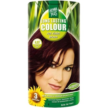 HennaPlus dlouhotrvající farba na vlasy Red Violet Brown - červeně fialová hnedá 4.67