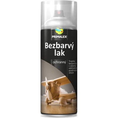 PRIMALEX - Bezfarebný lak v spreji lesklý 400 ml