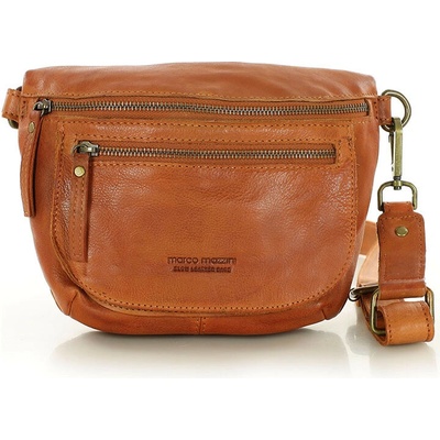 Mazzini Marco Dámska kožená kabelka cez rameno crossbody camel vs134b