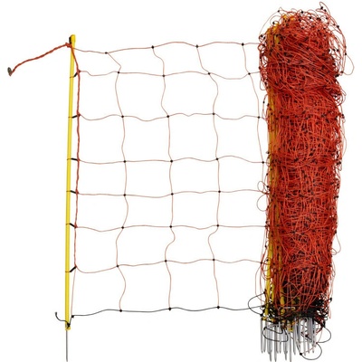 Agrofortel Sieť pre ovce, 50 m, oranžová, výška 108 cm, jednoduchý hrot