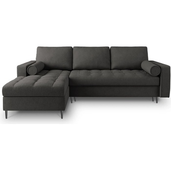 Milo Casa Тъмно сив ъглов разтегателен диван , ляв ъгъл Santo - Milo Casa (MIL_LCF_52_A3_SANTO8)