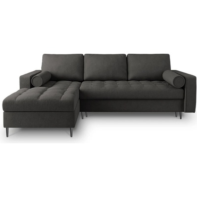 Milo Casa Тъмно сив ъглов разтегателен диван , ляв ъгъл Santo - Milo Casa (MIL_LCF_52_A3_SANTO8)