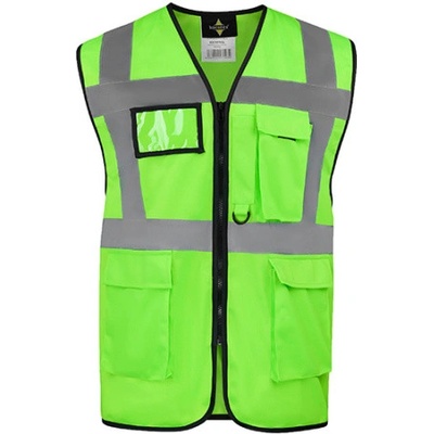 Korntex Hamburg Multifunkčná reflexná vesta KX810 Neon Green 4XL
