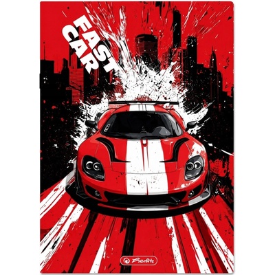 Herlitz Zošit A5 16k mriežkovaný Fast Car