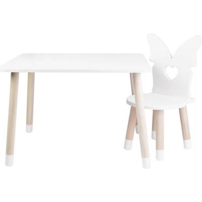 ELIS DESIGN Detský stôl a stoličky Motýlik stôl + 1 stolička