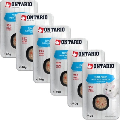 ONTARIO Онтарио котешка риба супа 6 x 40 г
