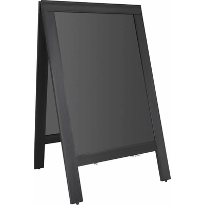 Hendi Gastrofans Reklamní tabule na chodník Olympia s černým dřevěným rámem - 700 x 1200 mm