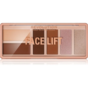 Makeup Revolution Face Lift палитра контури за лице цвят Light to Medium 6x1, 8 гр