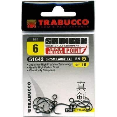 Trabucco s Očkom Shinken Hooks S-75M BN veľ.1 8 ks