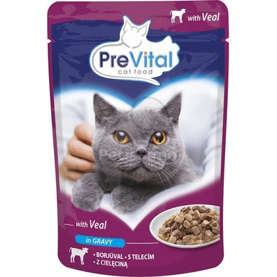 PreVital храна с телешко в алуминиева опаковка 24 x 100 гр