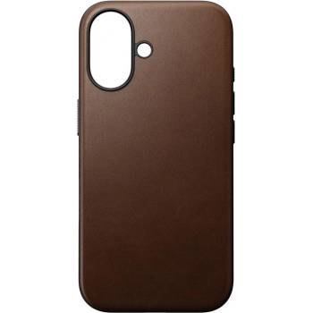 Nomad Калъф Nomad - Modern Leather , iPhone 16, кафяв (856500018508)
