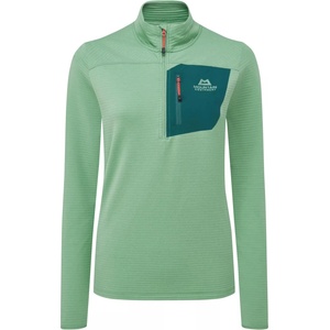 Mountain Equipment Дамски поларен пуловер Mountain Equipment Women's Lumiko Zip-T Fleece jumper - Lichen Green / Deep Teal - размер 40 (EU) (105-7226-0214)
