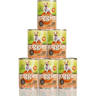 Yoggies zvěřinová s dýní brusinkami a pupálkovým olejem 6 x 400 g