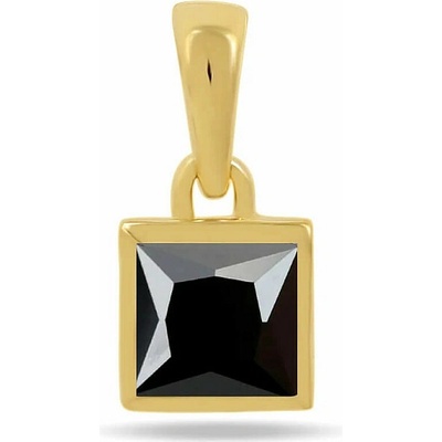 Nefertitis Stříbrný přívěsek pozlacený a černý spinel CB P707G BS NF58103