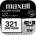 Maxell Бутонна батерия сребърна maxell sr616 sw -321- 1.55v (ml-bs-sr616-sw)