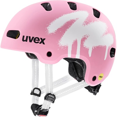 uvex Детска каска за велосипед Uvex Kid 4 Style Mips Bike helmet - Spray Strawberry Matt - размер 55-58 cm (851-1955-0511)