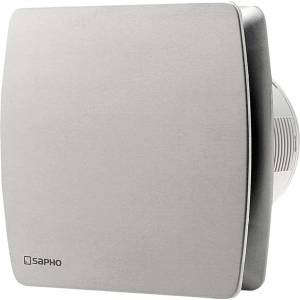 SAPHO Lex - Аксиален вентилатор за баня с таймер, 15 W, от неръждаема стомана LX104 (LX104)