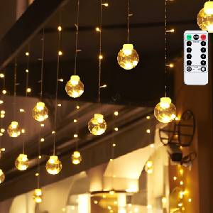 Aigostar - LED външна коледна гирлянда 120xLED/6W/230V/8 функции 3x0, 6m IP44 топло бяло+дистанционно (AI2195)