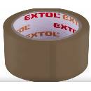 EXTOL Lepiaca páska tichá PP akryl, 48 mm x 66 m Hnedá