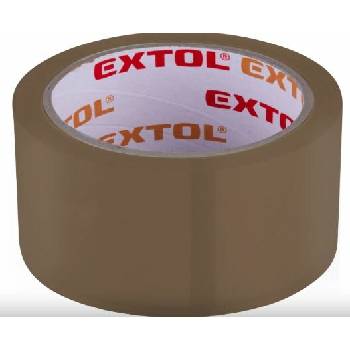 EXTOL Lepiaca páska tichá PP akryl, 48 mm x 66 m Hnedá