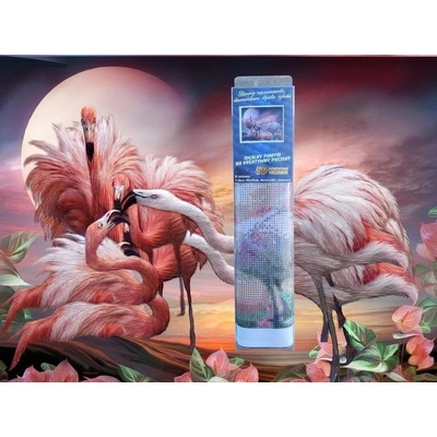Norimpex Diamantové malování Růžoví plameňáci 30 x 40 cm – Sleviste.cz