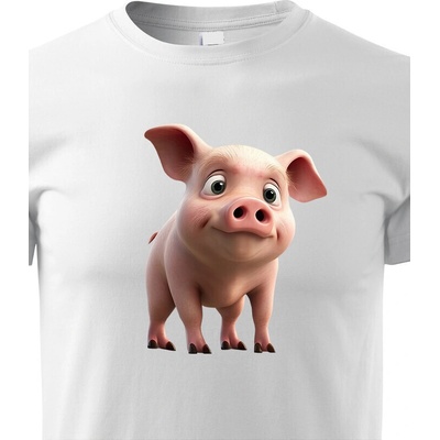 dětské triko Prasátko bílá