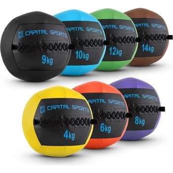 Capital Sports Epitomer Wall Ball Set, 4 кг, 6 кг, 8 кг, 9 кг, 10 кг, 12 кг, 14 кг (PL-391-397) (PL-391-397)