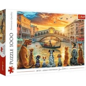Trefl Puzzle - 1000 - Puppies in Venice - Trefl 10944