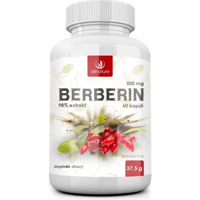 Allnature Berberín 500 mg 60 kapsúl