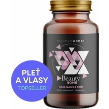 BrainMax Women Beauty Bomb, vlasy, nechty, pleť, 90 rastlinných kapsúl