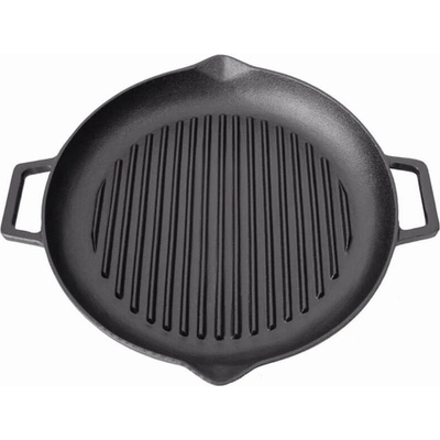 Perfect Home panvica s výlevkami liatina BBQ 31 cm
