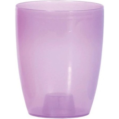 Prosperplast Květináč Coubi Orchidea fialový transparentní I mat 16 cm
