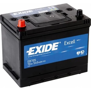 Exide Excell 70Ah EN 540A right+ Japan (EB705)