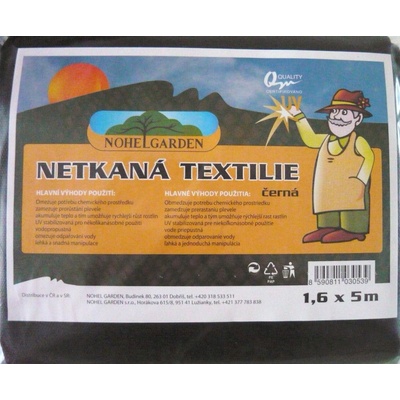 Nohel Garden Kontex mulčovací netkaná textilie 1,6 x 5 m černá – Sleviste.cz